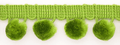 Large Pom Pom Braid - Leaf Green - 25mm x 3 Meters