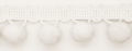 Large Pom Pom Braid - White - 25mm x 3 Meters