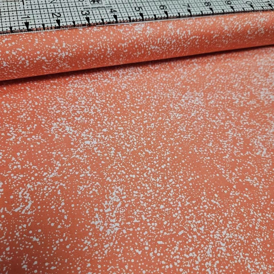 Loralie Harris - Sugar Speckles Orange 100% Cotton Fabric - Crafts and Quilts