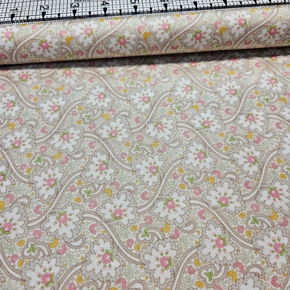Maywood Studios - Graceful Moments Ornate 100% Cotton Fabric - Crafts and Quilts