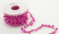 Mini Pom Pom Braid - Cerise - 15mm x 3 Meters