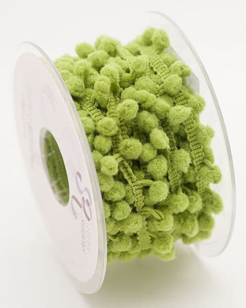 Mini Pom Pom Braid - Dusty Green - 15mm x 3 Meters – Crafts and Quilts