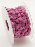 Mini Pom Pom Braid - Dusty Pink - 15mm x 3 Meters