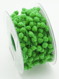 Mini Pom Pom Braid - Emerald Green - 15mm x 3 Meters