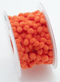 Mini Pom Pom Braid - Orange - 15mm x 3 Meters