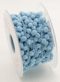 Mini Pom Pom Braid - Sky Blue - 15mm x 3 Meters