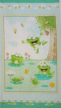 Henry Glass - Frogland Friends Quilt Fabric Panel