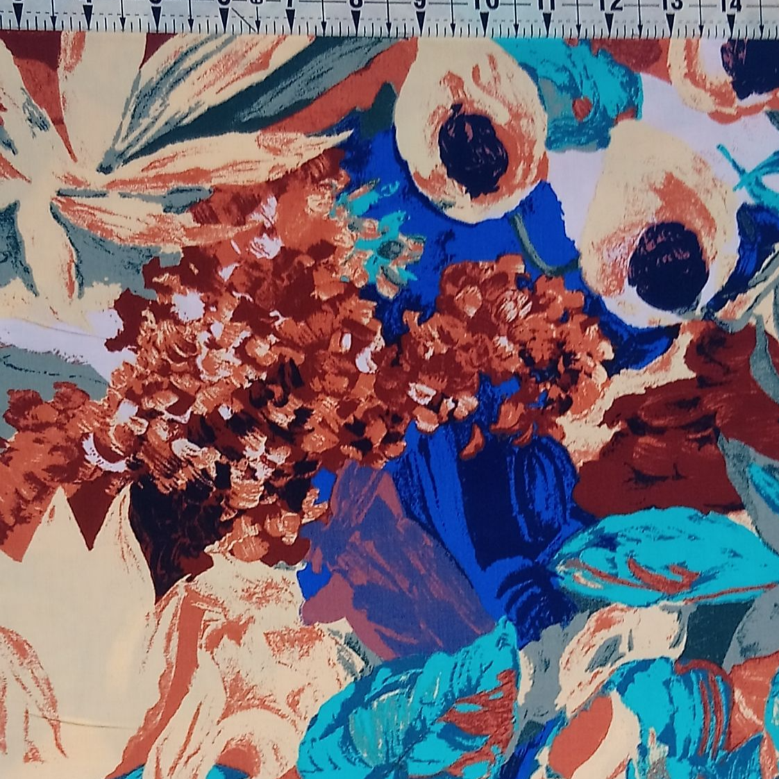 Poplin -Tropical Blooms 60" Wide Premium 100% Cotton Fabric Yard