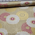 Quilt Gate - Hyakka Ryoran Japanese Metallic Blooms HR3130-12 100% Cotton Fabric