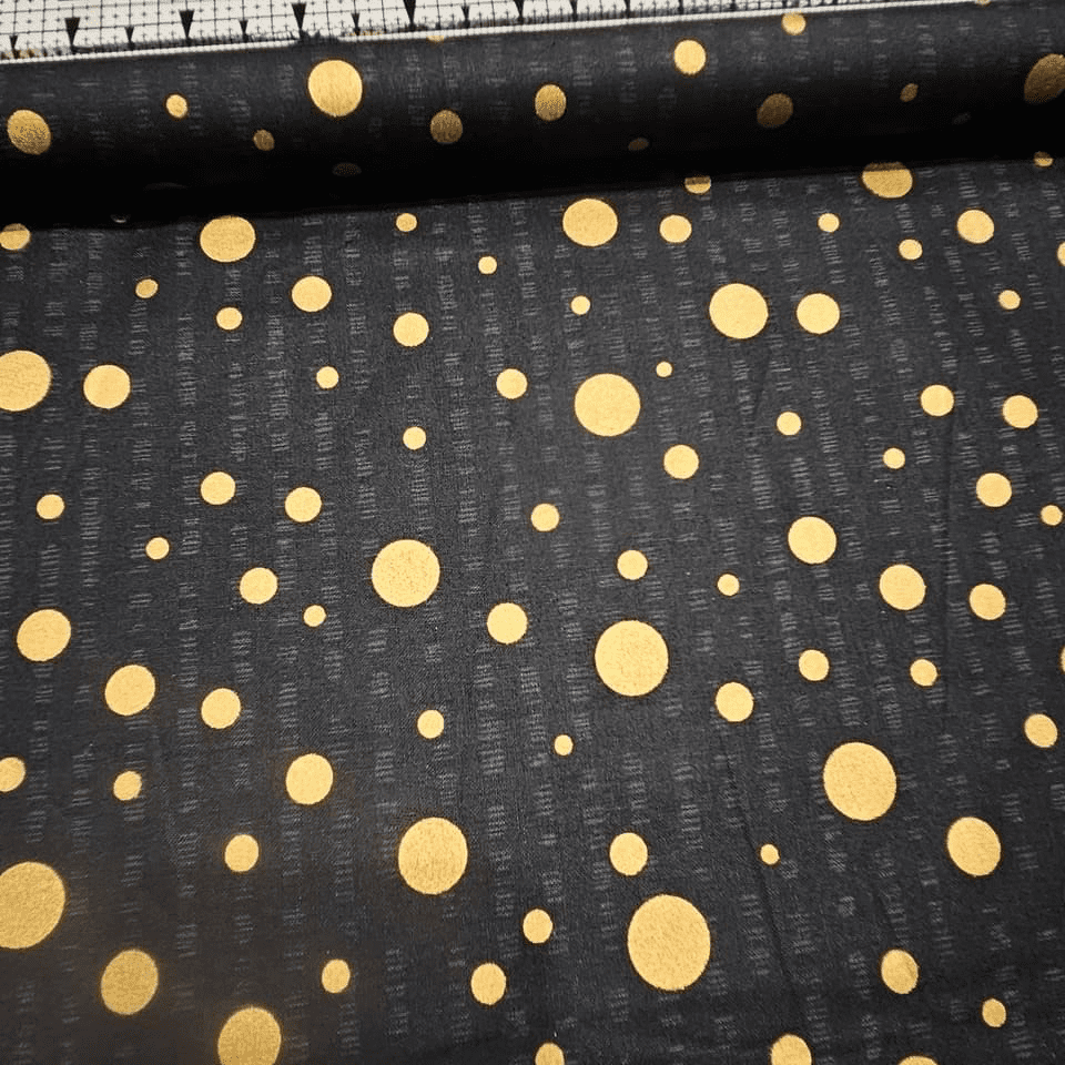 Quilt Gate - Hyakka Ryoran Japanese Metallic Spot HR3980-15 100% Cotton Fabric