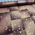 Quilt Gate - Hyakka Ryoran Japanese Metallic Tiled Mulberry HR5905-16 100% Cotton Fabric