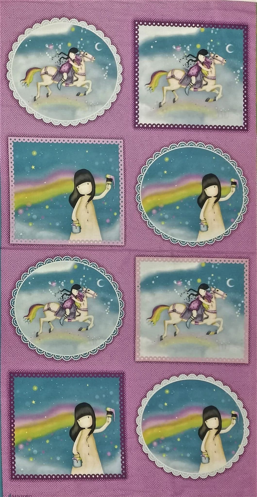 Quilting Treasures - Gorjuss by Santoro Quilt Fabric Panel