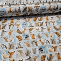 Quilting Treasures - Woodland Friends Animal Squares by Sarah Summers 100% Cotton Fabric - Crafts and Quilts