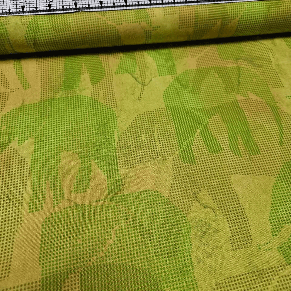 RJR Fabrics - Safari by Jinny Beyer Elephant Yellow 2661-001 100% Cotton Fabric - Crafts and Quilts