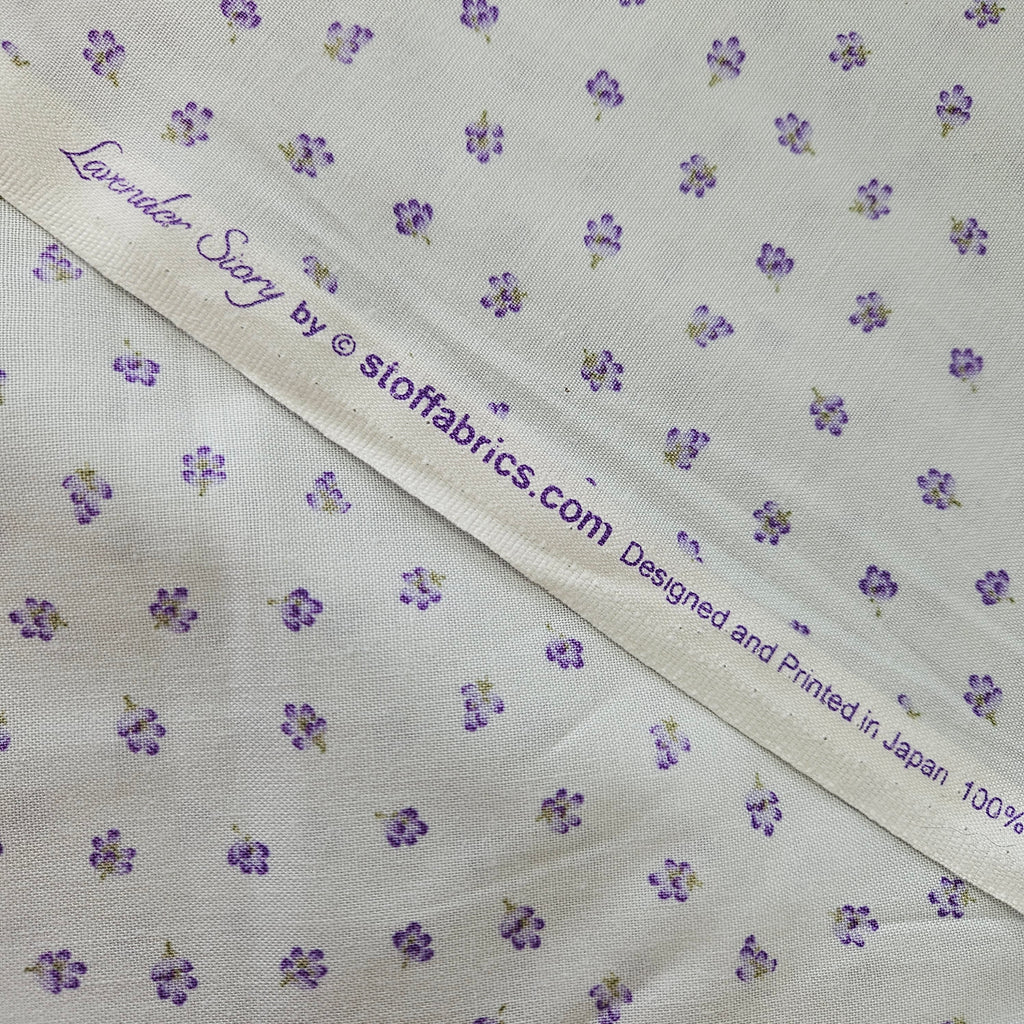 Stof - Lavender Story Petal Toss 100% Cotton Fabric - Crafts and Quilts