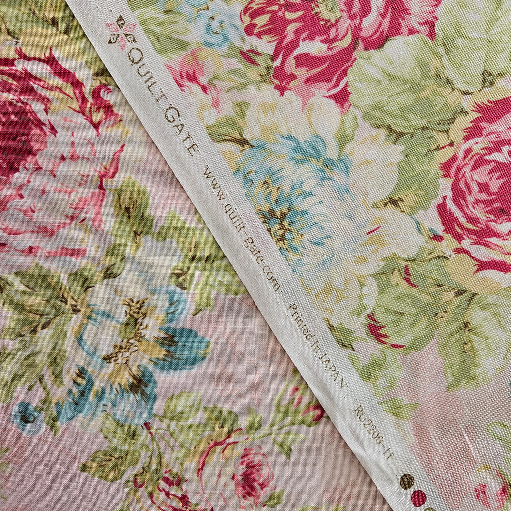 Quilt Gate - Ruru Bouquet Floral RU2200-11 100% Cotton Fabric - Crafts and Quilts