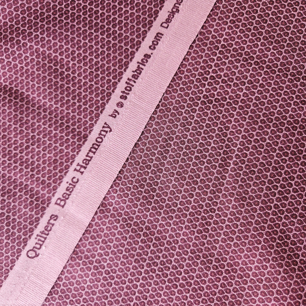 Stof - Quilters Basic Harmony Plum 100% Cotton Fabric - Crafts and Quilts