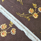 Maywood Studios - Chrysanthemum Brown A2 Flowers 100% Cotton Fabric - Crafts and Quilts