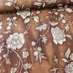 Quilt Gate - Gentle Flowers Brown GF5908-11 100% Cotton Fabric - Crafts and Quilts