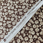 Quilt Gate - Gentle Flowers Brown GF5970-15 100% Cotton Fabric - Crafts and Quilts