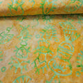 Indonesian Bali Batik - Yellow Green Aztec 100% Cotton Fabric - Crafts and Quilts