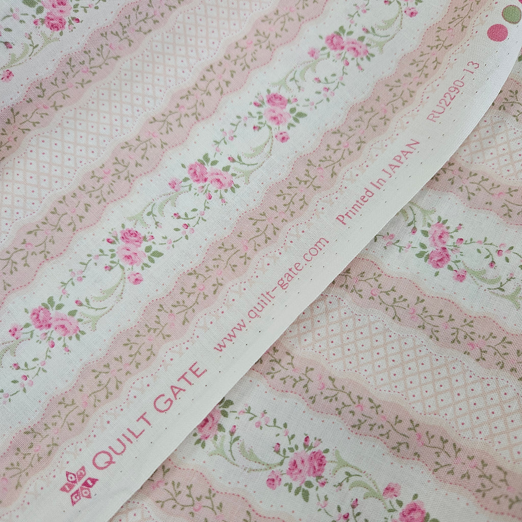 Quilt Gate - Ruru Bouquet Floral RU2290-13 100% Cotton Fabric - Crafts and Quilts