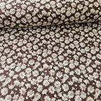Quilt Gate - Gentle Flowers Brown GF5970-15 100% Cotton Fabric - Crafts and Quilts