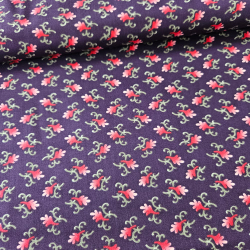 Benartex - Aubrey Rose 100% Cotton Fabric - Crafts and Quilts