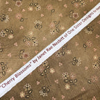 Henry Glass - Cherry Blossoms by One Sister Designs Bouquet Toss Brown 100% Cotton Fabric - Crafts and Quilts