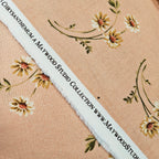 Maywood Studios - Chrysanthemum Apricot Flowers 100% Cotton Fabric - Crafts and Quilts
