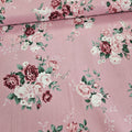 Stof - Emilys Roses Mauve Pink 100% Cotton Fabric - Crafts and Quilts