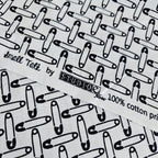 Studio E - Small Talk Safety Pins 100% Cotton Fabric - Crafts and Quilts