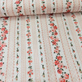 Stof - Amy Roses Pink 100% Cotton Fabric - Crafts and Quilts