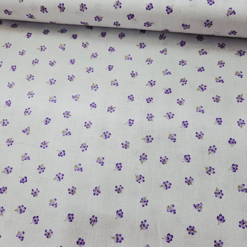 Stof - Lavender Story Petal Toss 100% Cotton Fabric - Crafts and Quilts
