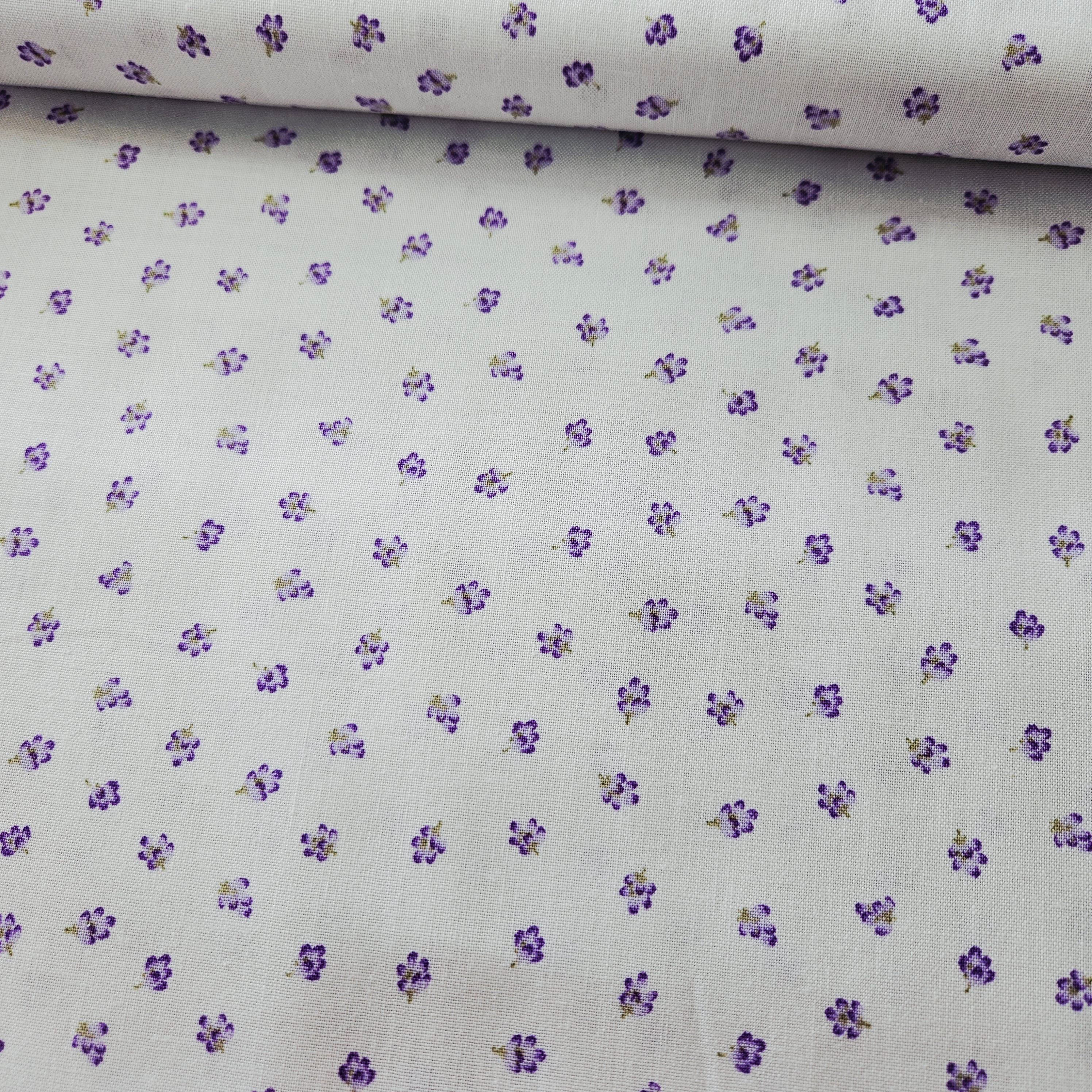 Stof - Lavender Story Petal Toss 100% Cotton Fabric - Crafts and Quilts