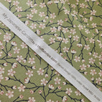 Stof - My Japanese Garden Green 100% Cotton Fabric - Crafts and Quilts