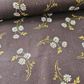 Maywood Studios - Chrysanthemum Brown A Flowers 100% Cotton Fabric - Crafts and Quilts