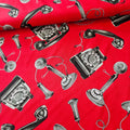 Henry Glass - Maquerade Red 100% Cotton Fabric - Crafts and Quilts
