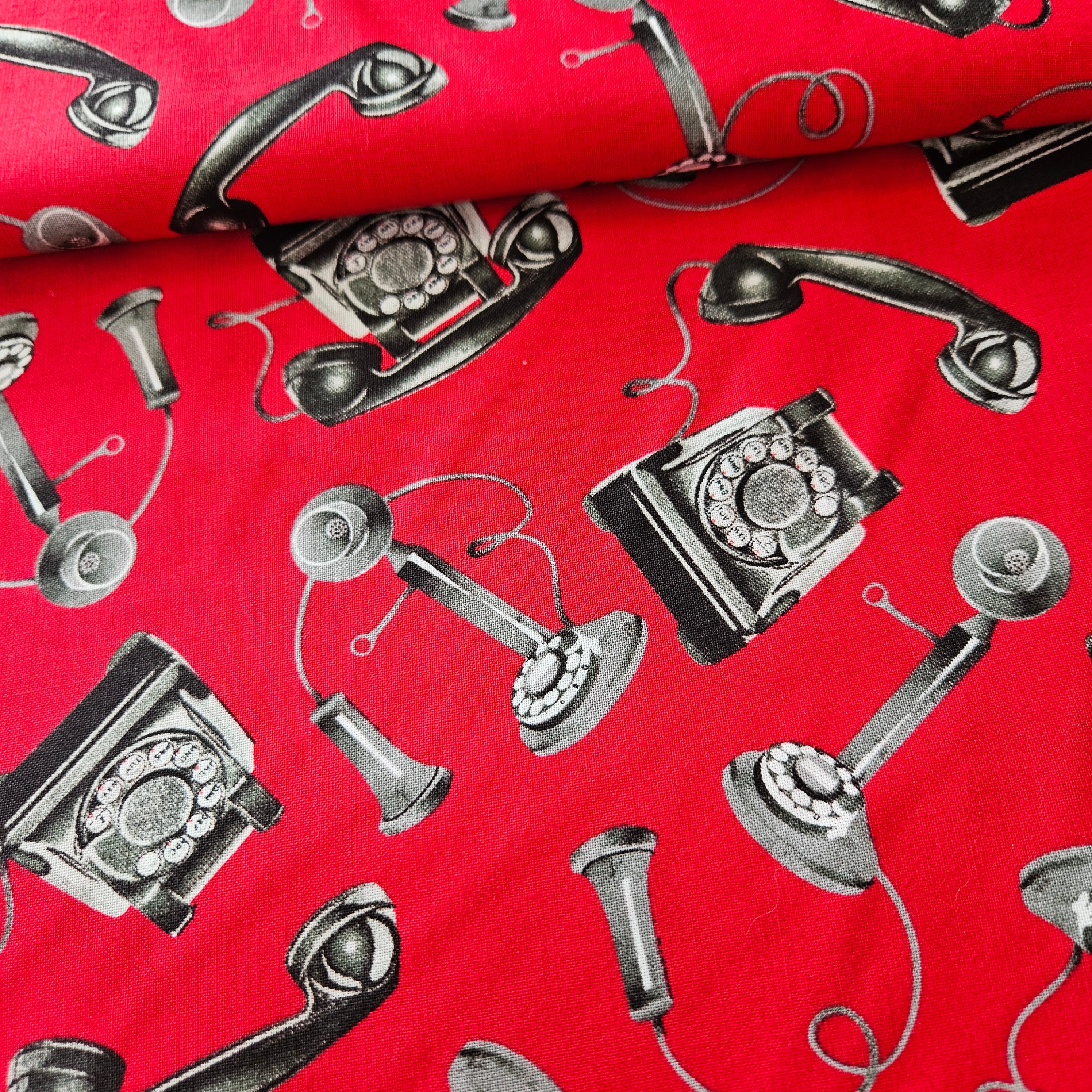Henry Glass - Maquerade Red 100% Cotton Fabric - Crafts and Quilts