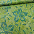 Indonesian Bali Batik - Zest Green 100% Cotton Fabric - Crafts and Quilts