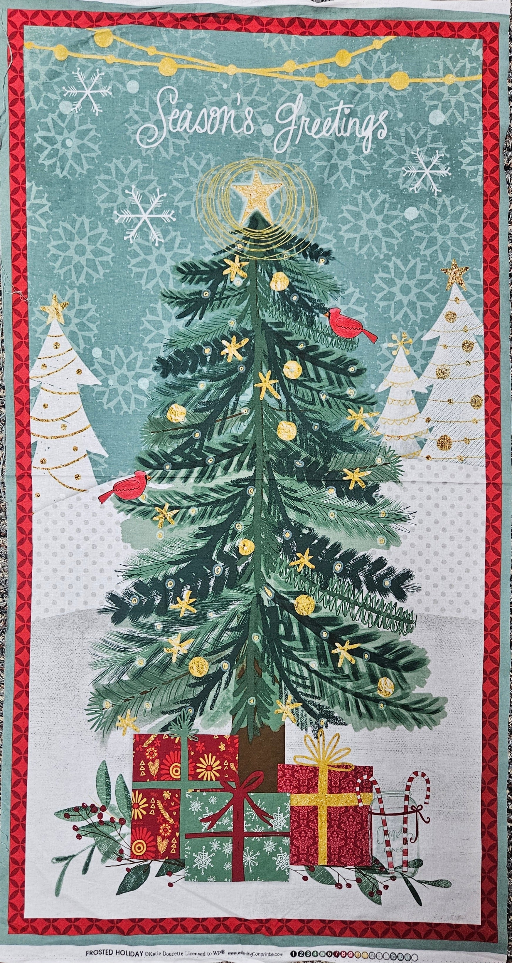 Wilmington - Frosted Christmas Quilt Fabric Panel