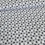 Studio E - Small Talk Safety Pins 100% Cotton Fabric - Crafts and Quilts