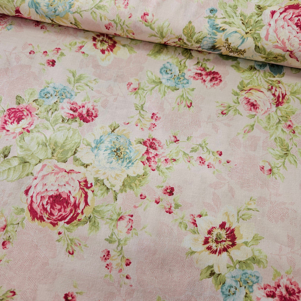 Quilt Gate - Ruru Bouquet Floral RU2200-11 100% Cotton Fabric - Crafts and Quilts