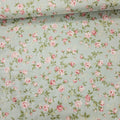 Stof - Vintage Roses Rambling Rose Blue 100% Cotton Fabric - Crafts and Quilts