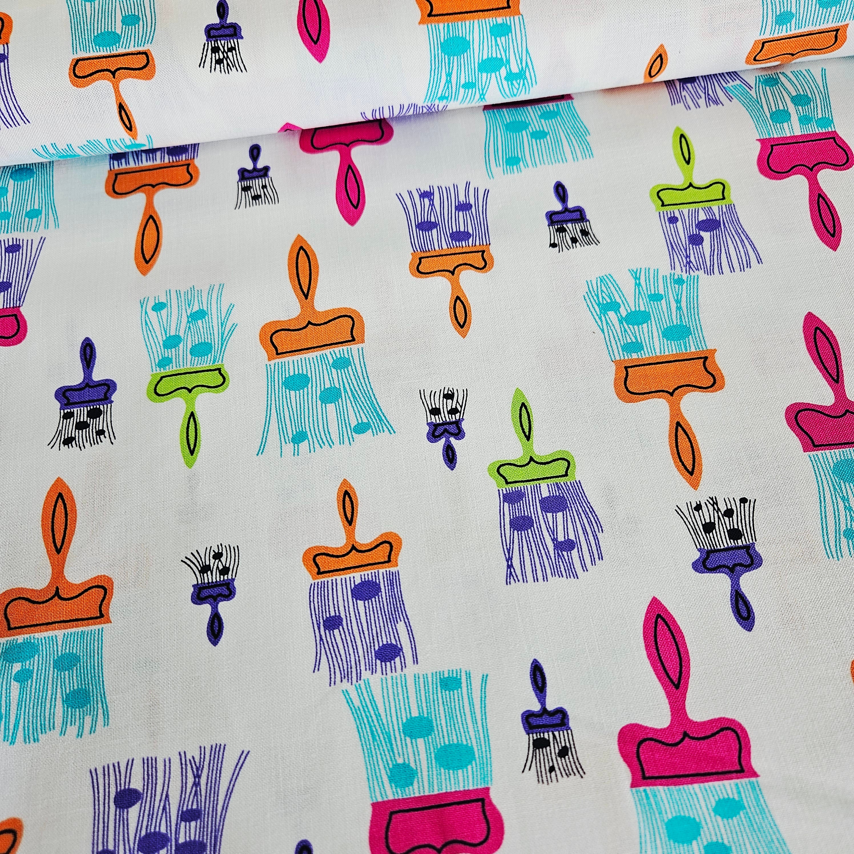 Michael Miller - Paintly CX6543 100% Cotton Fabric - Crafts and Quilts