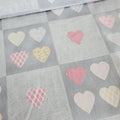 Stof - Petit Coeur Hearts MS16-55 Grey 100% Cotton Fabric - Crafts and Quilts