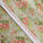 Henry Glass - Gentle Garden Blushed Rose 100% Cotton Fabric - Crafts and Quilts