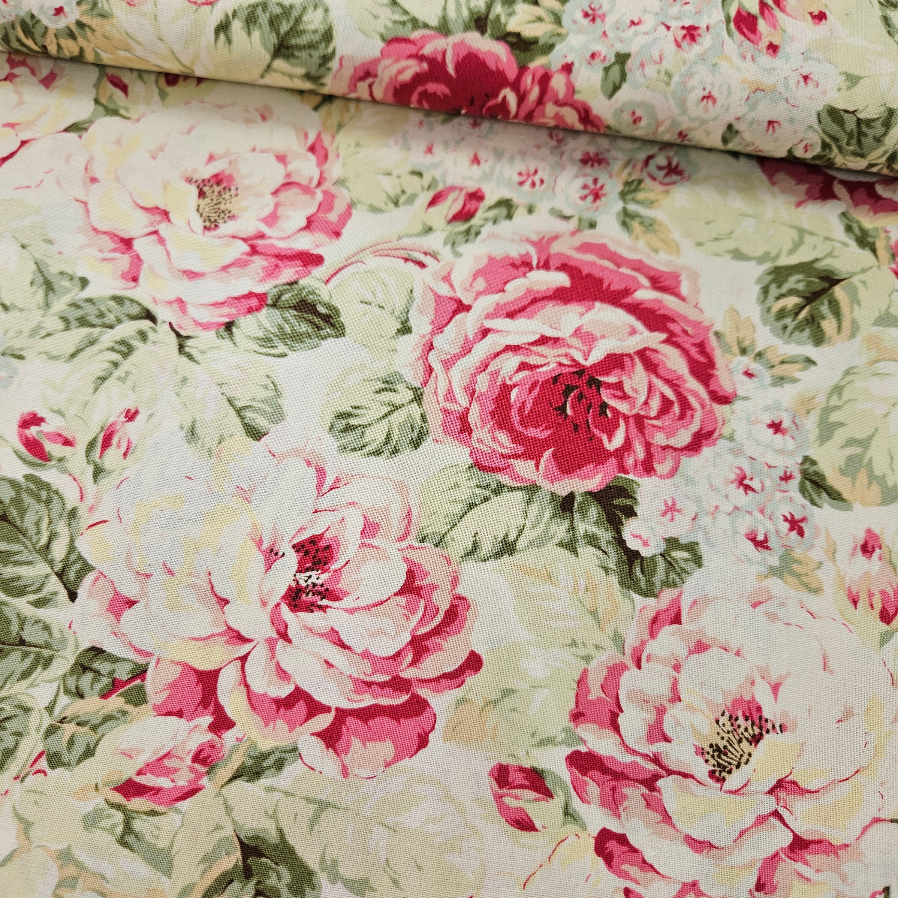 Quilt Gate - Ruru Bouquet RU2260-11 100% Cotton Fabric - Crafts and Quilts