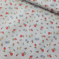 Stof - Vigga Rose Blue 100% Cotton Fabric - Crafts and Quilts