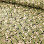 Stof - My Japanese Garden Green 100% Cotton Fabric - Crafts and Quilts